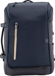 HP Mochila para Portátil Travel 25 Litros 15.6 Pulgadas Azul, Material Reciclado, Múltiples Bolsillos, Compañera de Viaje