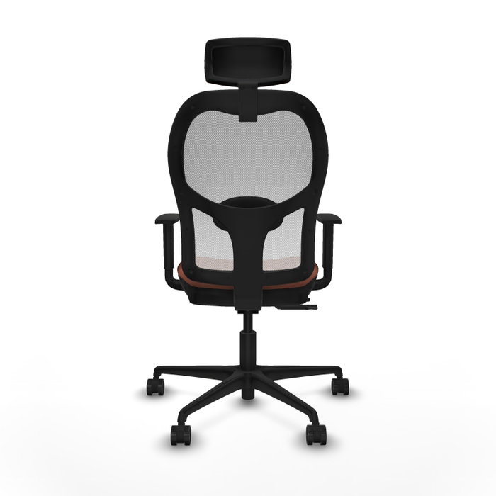 PIQUERAS Y CRESPO Silla de oficina Jorquera con Mecanismo Sincro/Traslack, Marrón y Blanco PIQUERAS Y CRESPO Silla de oficina Jorquera con Mecanismo Sincro/Traslack, Marrón y Blanco