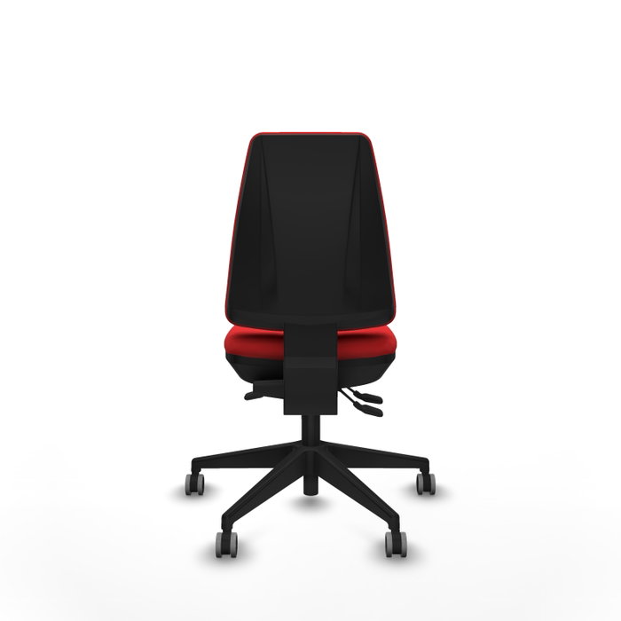 PIQUERAS Y CRESPO Silla de oficina Elche con mecanismo Asincro, Rojo, Sin brazos PIQUERAS Y CRESPO Silla de oficina Elche con mecanismo Asincro, Rojo, Sin brazos