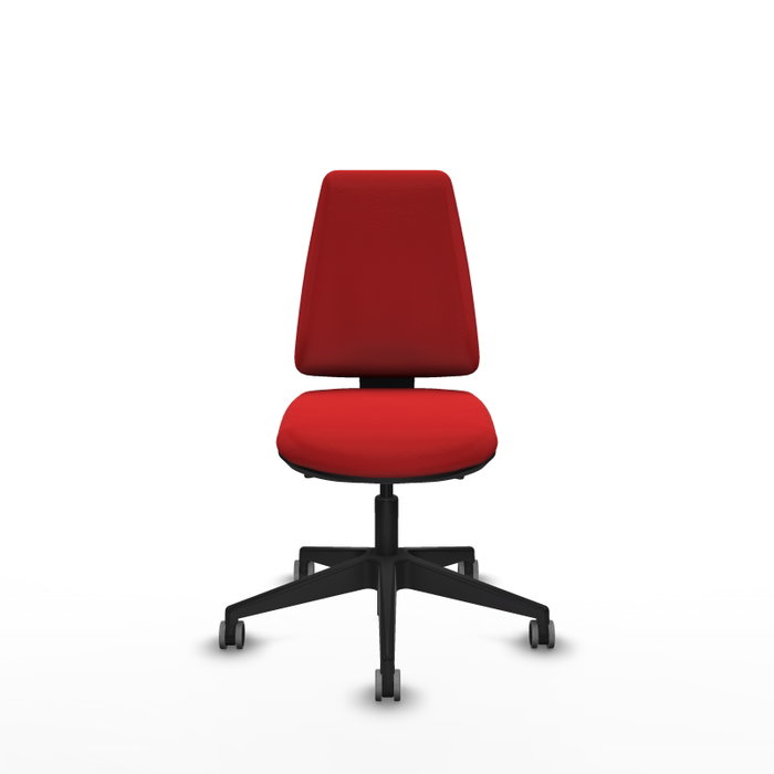 PIQUERAS Y CRESPO Silla de oficina Elche con mecanismo Asincro, Rojo, Sin brazos PIQUERAS Y CRESPO Silla de oficina Elche con mecanismo Asincro, Rojo, Sin brazos
