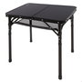 Aktive Mesa plegable camping pequeña ajustable en altura negra con red