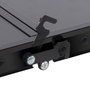 Aktive Mesa plegable camping pequeña ajustable en altura negra con red
