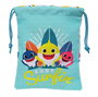 Bolsito de Merienda Baby Shark Surfing Azul Blanco PVC 20 x 25 x 1 cm Saco