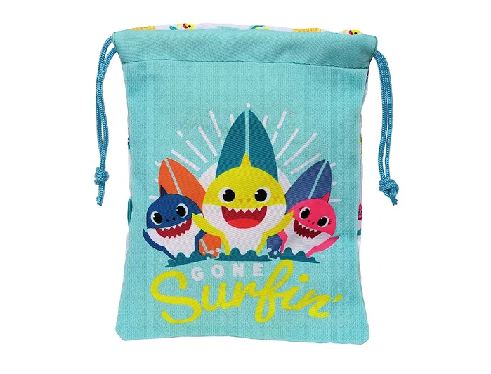 Safta Saquito Merienda Baby Shark Surfing 20x25cm