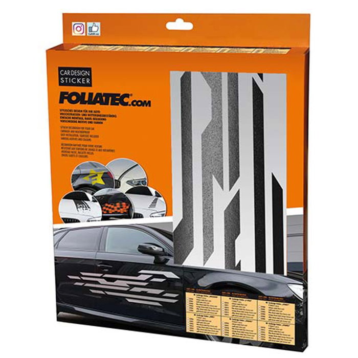 Foliatec Vinilo Decorativo para Coche Diseño Street Negro Foliatec Vinilo Decorativo para Coche Diseño Street Negro