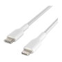 Belkin Boost Charge Cable USB-C a Lightning Trenzado 1m Blanco