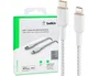 Belkin Boost Charge Cable USB-C a Lightning Trenzado 1m Blanco
