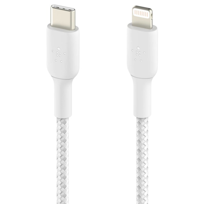 Belkin Cable Trenzado Lightning a USB-C Boost Charge 1 m Blanco
