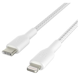 Belkin Cable Trenzado Lightning a USB-C Boost Charge 1 m Blanco