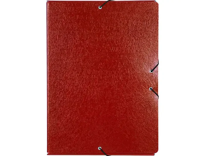 Liderpapel Carpeta para proyectos lomo 70mm cartón gofrado roja