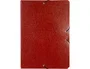 Liderpapel Carpeta para proyectos lomo 70mm cartón gofrado roja