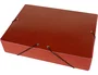 Liderpapel Carpeta para proyectos lomo 70mm cartón gofrado roja