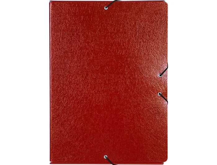Liderpapel Carpeta proyectos folio lomo 70mm cartón gofrado roja 245 x 345 mm