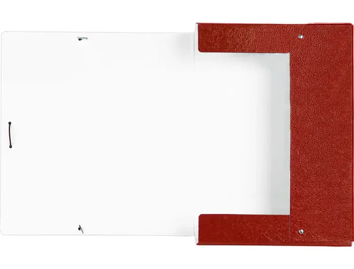 Liderpapel Carpeta para proyectos lomo 70mm cartón gofrado roja
