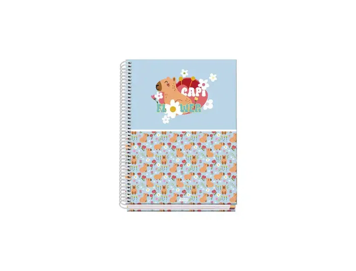 Dohe Cuaderno Espiral Capi Flower A5 100 Hojas Cuadriculado 5 mm Tapa Forrada