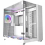 Darkflash Caja para PC TH285 Blanca, Semitorre ATX con 4 Ventiladores A-RGB de 120 mm - Blanco