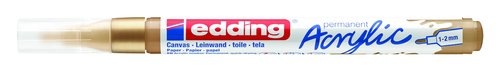 EDDING Marcador Acrylic 5300 Cónico Oro (1-2 mm) Set de 10 EDDING Marcador Acrylic 5300 Cónico Oro (1-2 mm) Set de 10