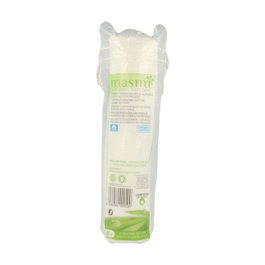 Masmi Natural Cotton Discos Desmaquilladores Eco 80 unidades - Algodón suave para piel