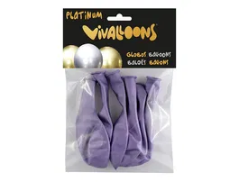 Blanca Globos 100% latex biodegradable lila blister de 6 unidades