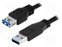 LogiLink Cable USB A a USB A 3.2 Gen 1, 2m, Negro