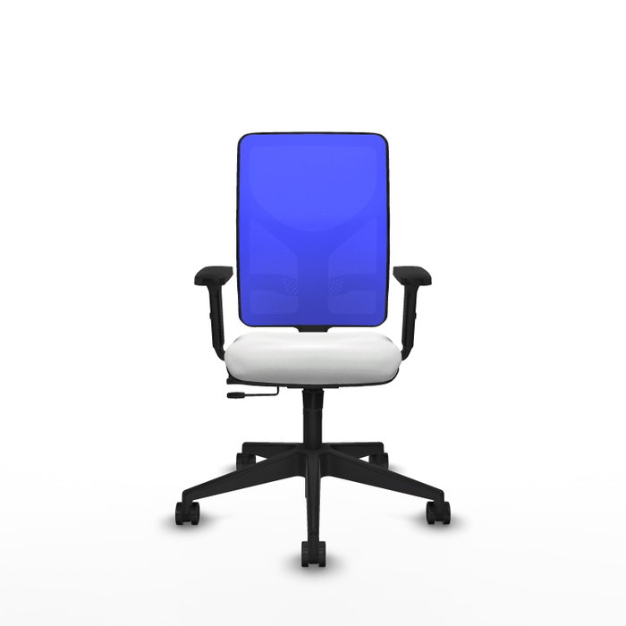 PIQUERAS Y CRESPO Silla de oficina Motilla con mecanismo Sincro/Traslack, Tela Blanca y Malla Azul PIQUERAS Y CRESPO Silla de oficina Motilla con mecanismo Sincro/Traslack, Tela Blanca y Malla Azul