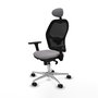 PIQUERAS Y CRESPO Silla de oficina Jorquera con mecanismo Sincro, Gris y Negro