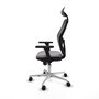 PIQUERAS Y CRESPO Silla de oficina Jorquera con mecanismo Sincro, Gris y Negro
