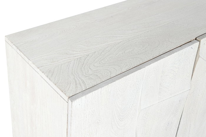 DKD Home Decor Buffet de Mango 180x40x80 Irregular Crema