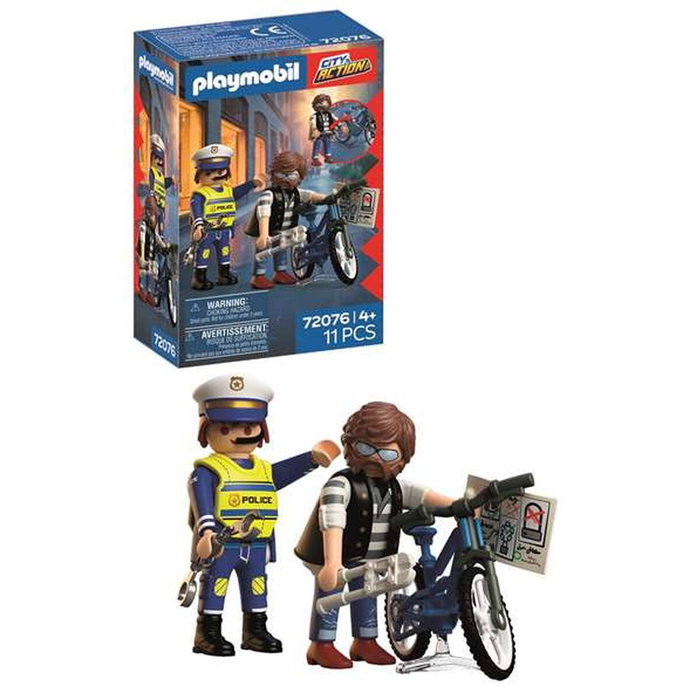 PLAYMOBIL City Action Robo de Bicicleta 72076 PLAYMOBIL City Action Robo de Bicicleta 72076