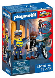 Playmobil City Action - Robo de Bicicleta, Figura de Acción para Niños de 4 a 10 Años