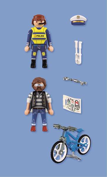 Playmobil City Action - Robo de Bicicleta, Figura de Acción para Niños de 4 a 10 Años