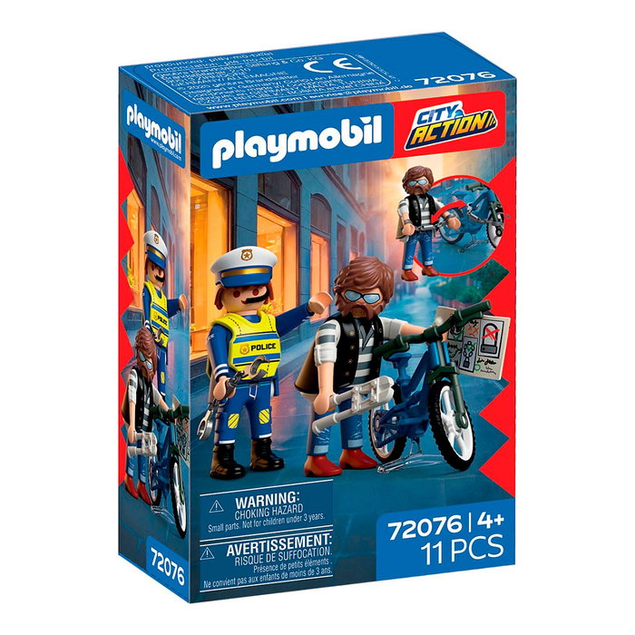 PLAYMOBIL City Action Robo de Bicicleta 72076 PLAYMOBIL City Action Robo de Bicicleta 72076