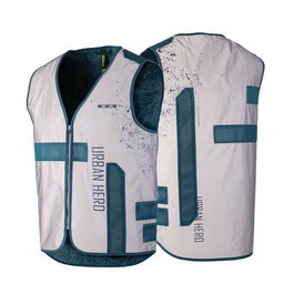 Wowow Chaleco Urban Hero FR Totalmente Reflectante Blanco/Azul Talla M 20g