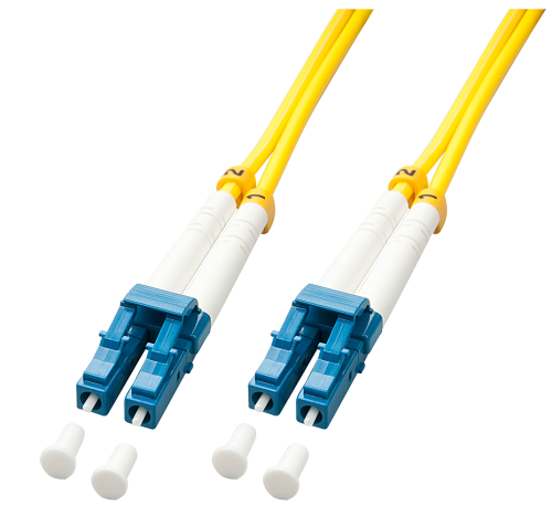 Lindy 47450 Cable de fibra óptica monomodo LC-LC OS2 de 1 m
