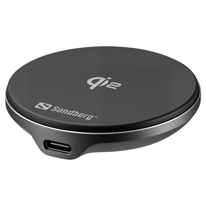 Sandberg Wireless Charger Magnet Qi2 15W Negro Sandberg Wireless Charger Magnet Qi2 15W Negro