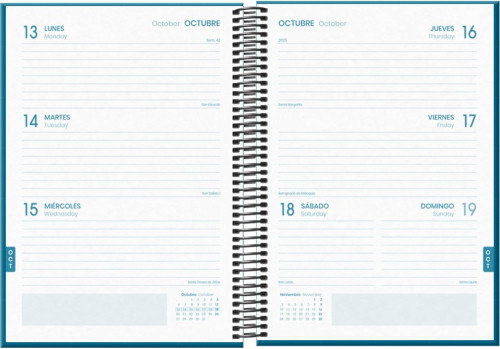 Dohe Agenda Escolar 2025-2026 Sistema Basic 52056 A5 Tapa Carton Forrado Semana Vista Azul