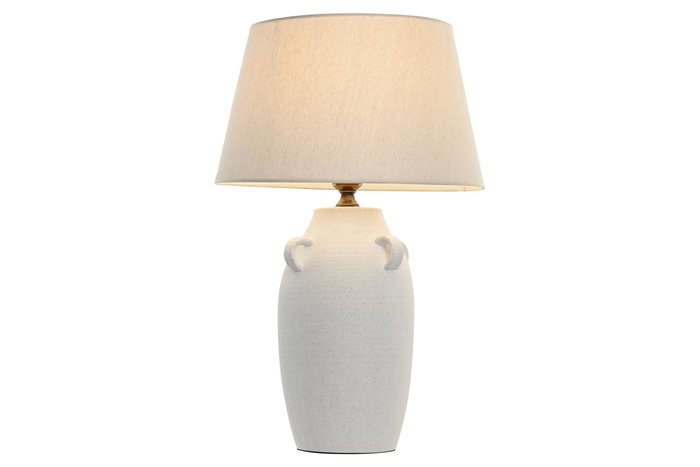 DKD Home Decor Lámpara Sobremesa Shabby Blanco Roto Porcelana Lino 40 x 64 x 40 cm (2 Unidades) DKD Home Decor Lámpara Sobremesa Shabby Blanco Roto Porcelana Lino 40 x 64 x 40 cm (2 Unidades)