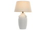 DKD Home Decor Lámpara Sobremesa Shabby Blanco Roto Porcelana Lino 40 x 64 x 40 cm (2 Unidades)