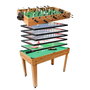 Ociotrends Mesa Multijuegos 7 en 1 (Futbolín, Ping-Pong, Hockey) - 106.9 x 60.5 x 81 cm - Idiomas: Español, Inglés, Francés