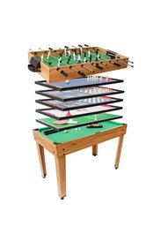 Ociotrends Mesa Multijuegos 7 en 1 (Futbolín, Ping-Pong, Hockey) - 106.9 x 60.5 x 81 cm - Idiomas: Español, Inglés, Francés