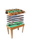 Ociotrends Mesa Multijuegos 7 en 1 (Futbolín, Ping-Pong, Hockey) - 106.9 x 60.5 x 81 cm - Idiomas: Español, Inglés, Francés