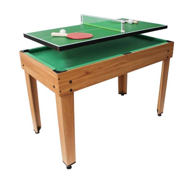 Ociotrends Mesa Multijuegos 7 en 1 (Futbolín, Ping-Pong, Hockey) - 106.9 x 60.5 x 81 cm - Idiomas: Español, Inglés, Francés