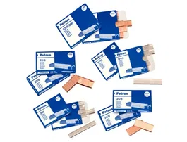 Petrus Grapas 23/6 Cobreada Caja de 1000 Unidades Pack de 4 Cajas