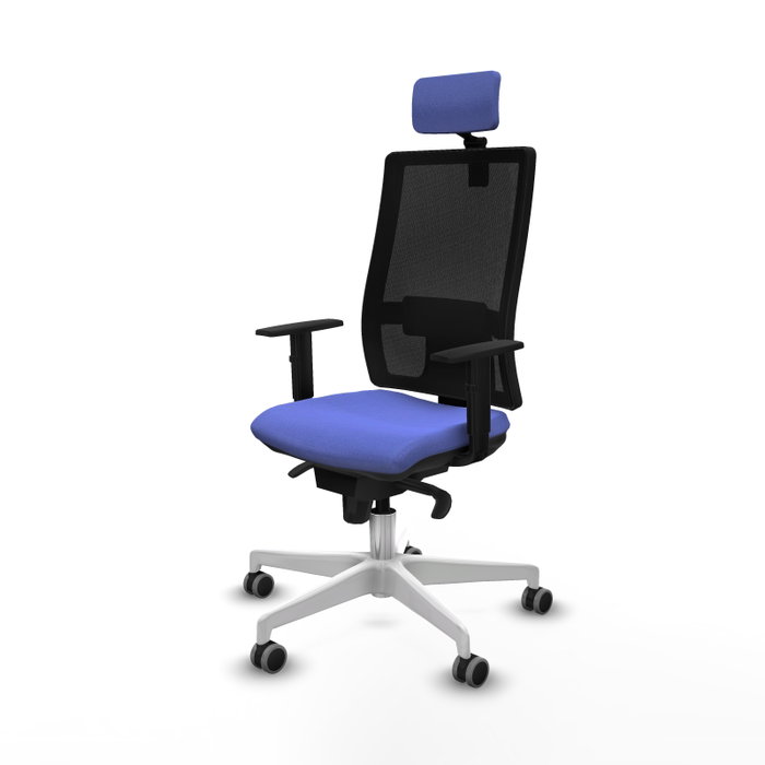 PIQUERAS Y CRESPO Silla de oficina Horna con mecanismo Sincro, Azul claro y Negro PIQUERAS Y CRESPO Silla de oficina Horna con mecanismo Sincro, Azul claro y Negro