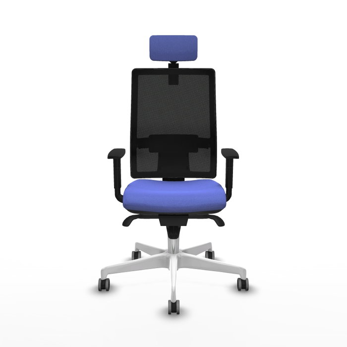 PIQUERAS Y CRESPO Silla de oficina Horna con mecanismo Sincro, Azul claro y Negro PIQUERAS Y CRESPO Silla de oficina Horna con mecanismo Sincro, Azul claro y Negro