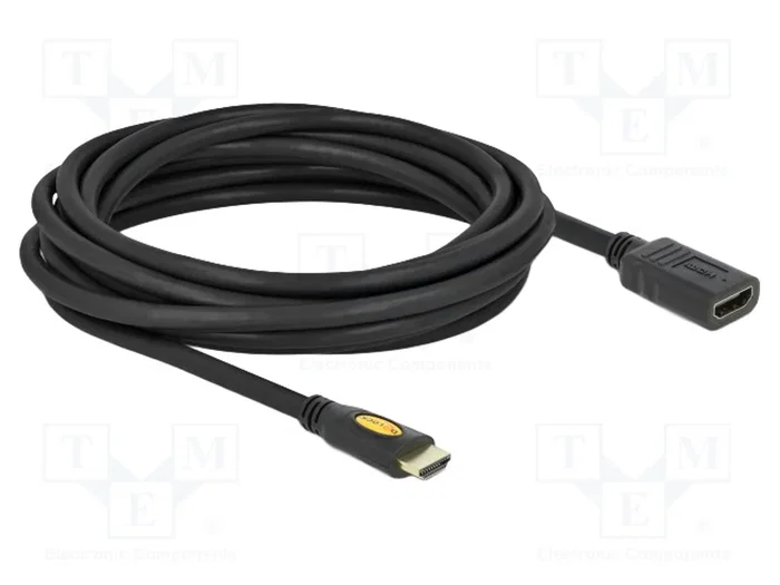 DeLOCK Cable HDMI 5m con soporte 3D y conectores tipo A DeLOCK Cable HDMI 5m con soporte 3D y conectores tipo A