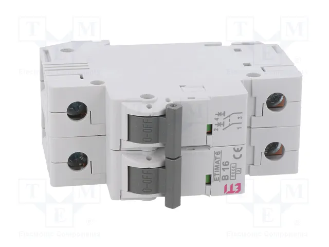 ETI POLAM Interruptor magnetotérmico ETIMAT 6 2P B16 16A 6kA