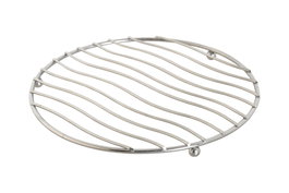 DKD Home Decor Salvamanteles de Metal Cromado Plateado 20x20x1,3 cm