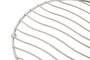 DKD Home Decor Salvamantel Plateado Metal Cromado 20 x 20 x 1.3 cm