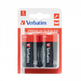 Verbatim Pilas Alcalinas Mono D LR 20 - Pack de 2 unidades